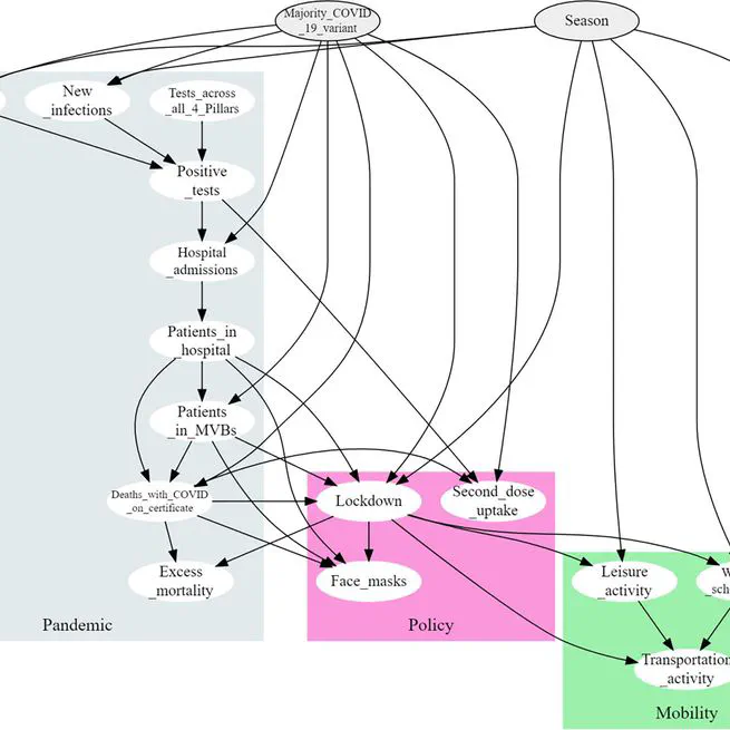 Open problems in causal structure learning: A case study of COVID-19 in the UK